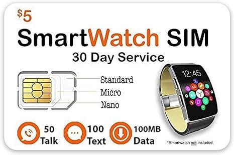 nano sim card prepaid smart watch no monthly fee|smartwatches with sim card slot.